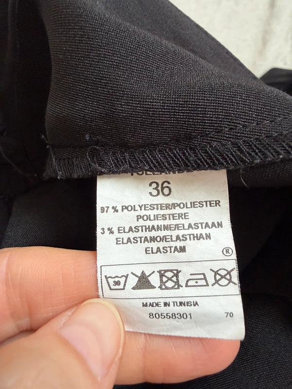 Pantalon jambes larges avec ceinture satinée  – taille S