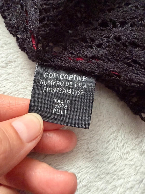 Cop Copine asymmetrical mesh top – size S/M