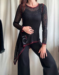 Cop Copine asymmetrical mesh top – size S/M