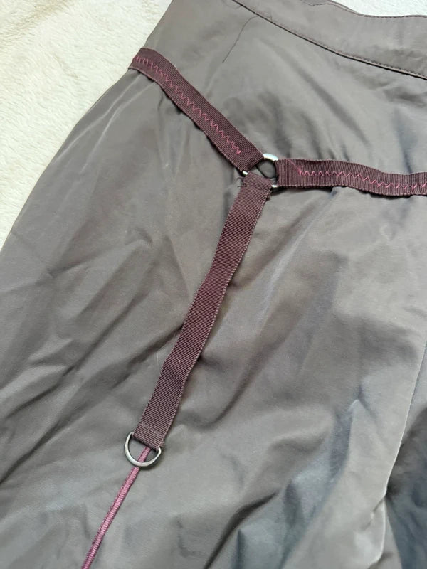 Capri marron avec boucle intgégrée style avant garde y2k – taille S
