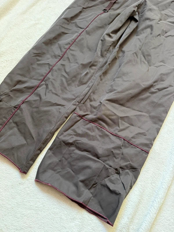 Capri marron avec boucle intgégrée style avant garde y2k – taille S