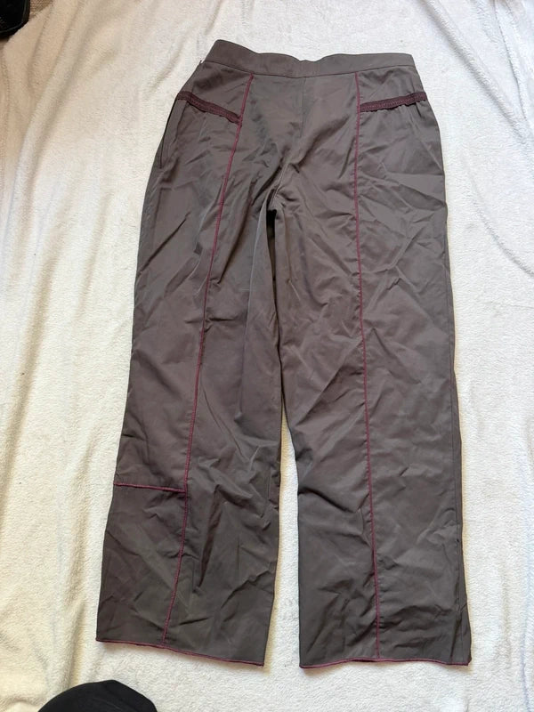 Capri marron avec boucle intgégrée style avant garde y2k – taille S