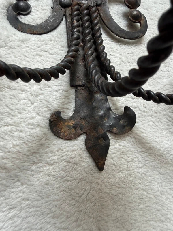 Wrought Iron Sconce Medieval Gothic Castlecore Style