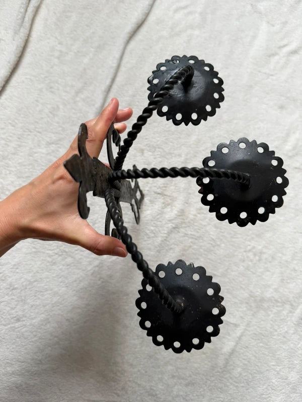 Wrought Iron Sconce Medieval Gothic Castlecore Style