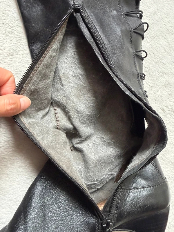 Bottes en cuir style pirate médiéval – taille 38