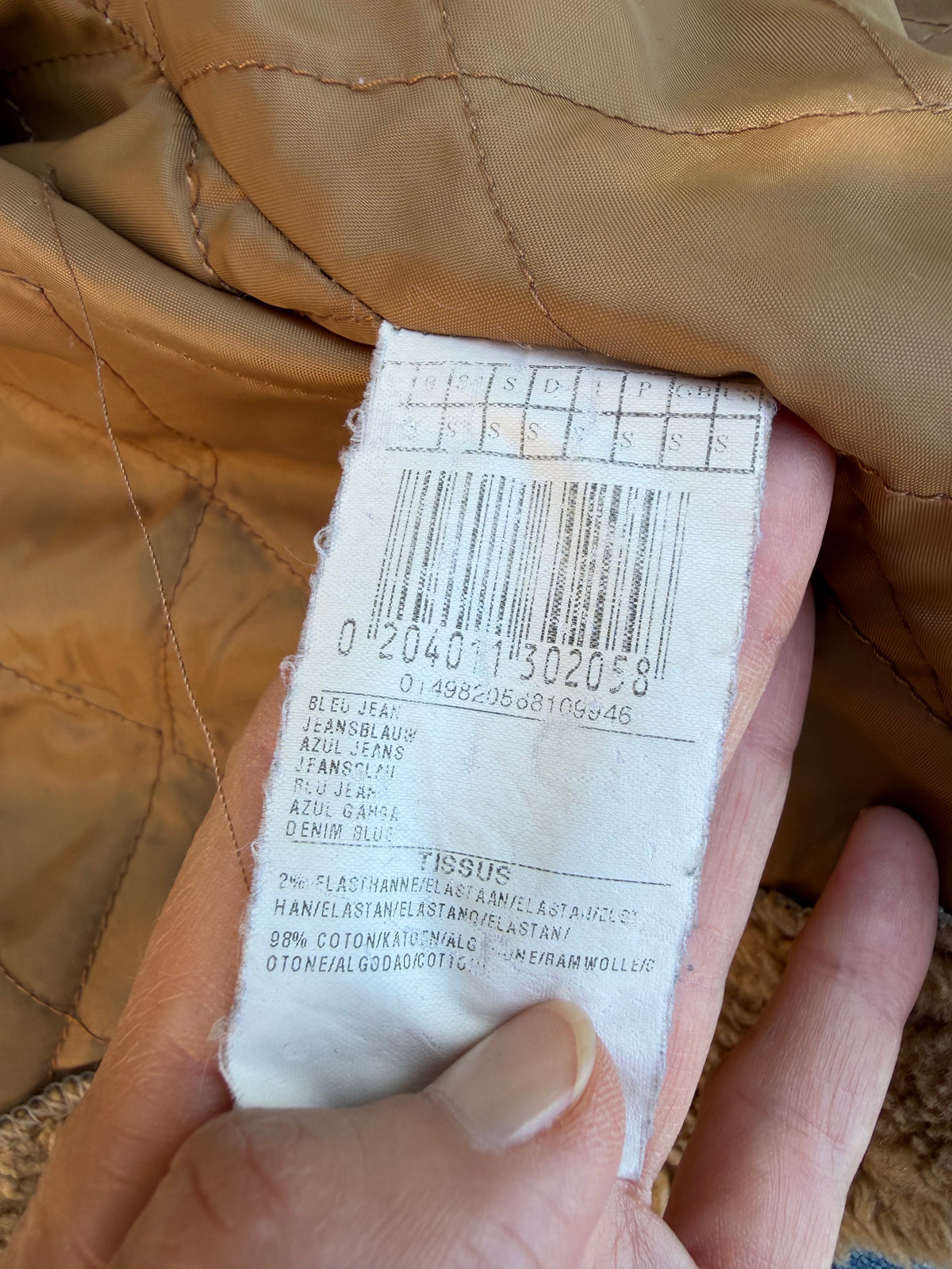 Veste en jean bleu y2k doublée fausse fourrure  - Taille M