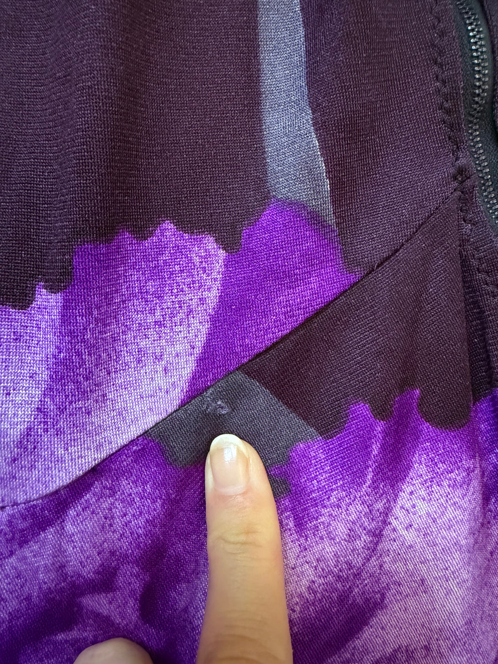 Robe maxi fleurs violettes et décolleté V style whimsigoth prom night - taille XS/S