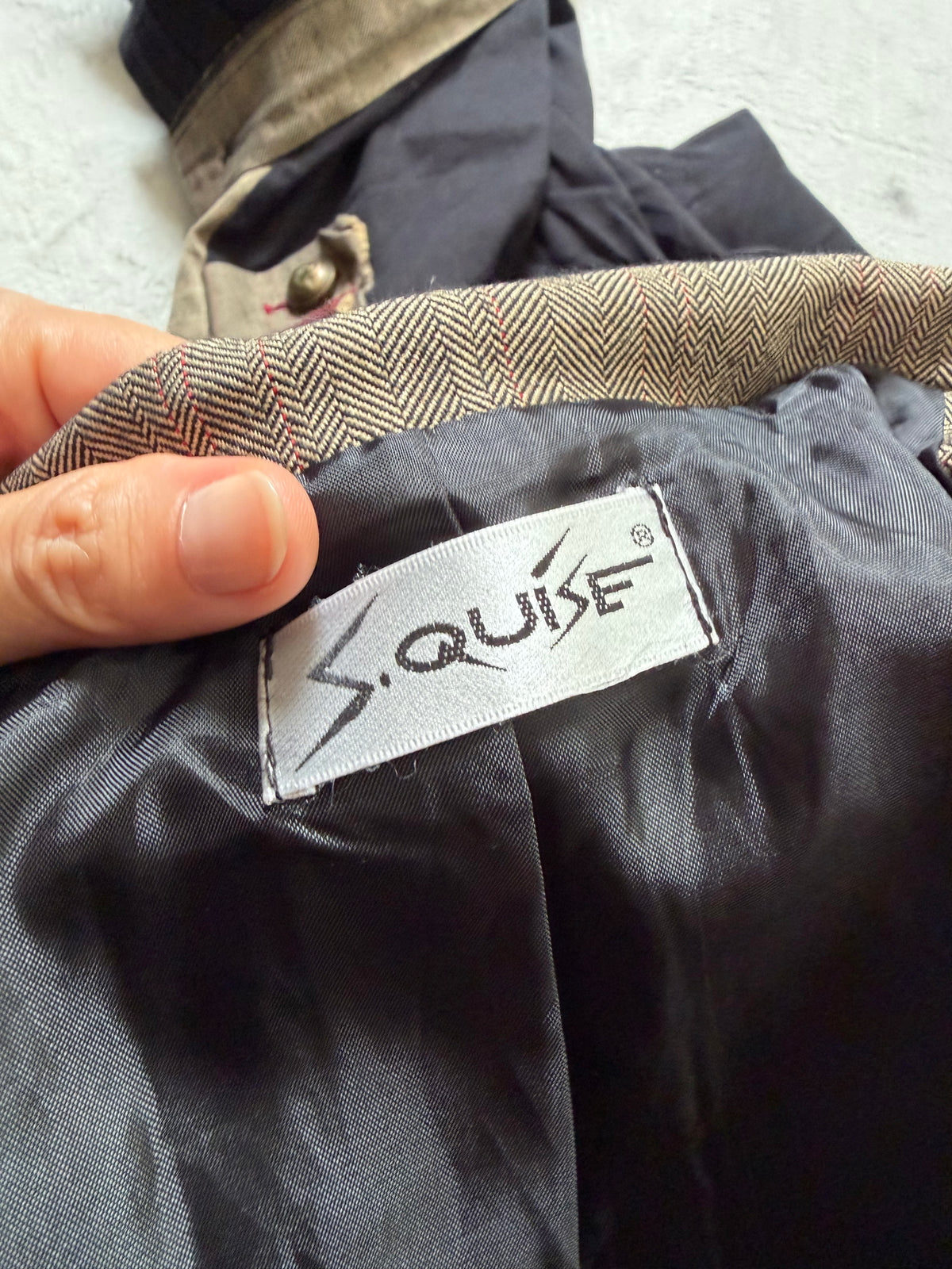 Ensemble pantalon capri et veste structurée style avant-garde industrial goth – taille L