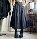 Jupe maxi noire ample à boutons dorés style victorien dark academia - taille XS/S
