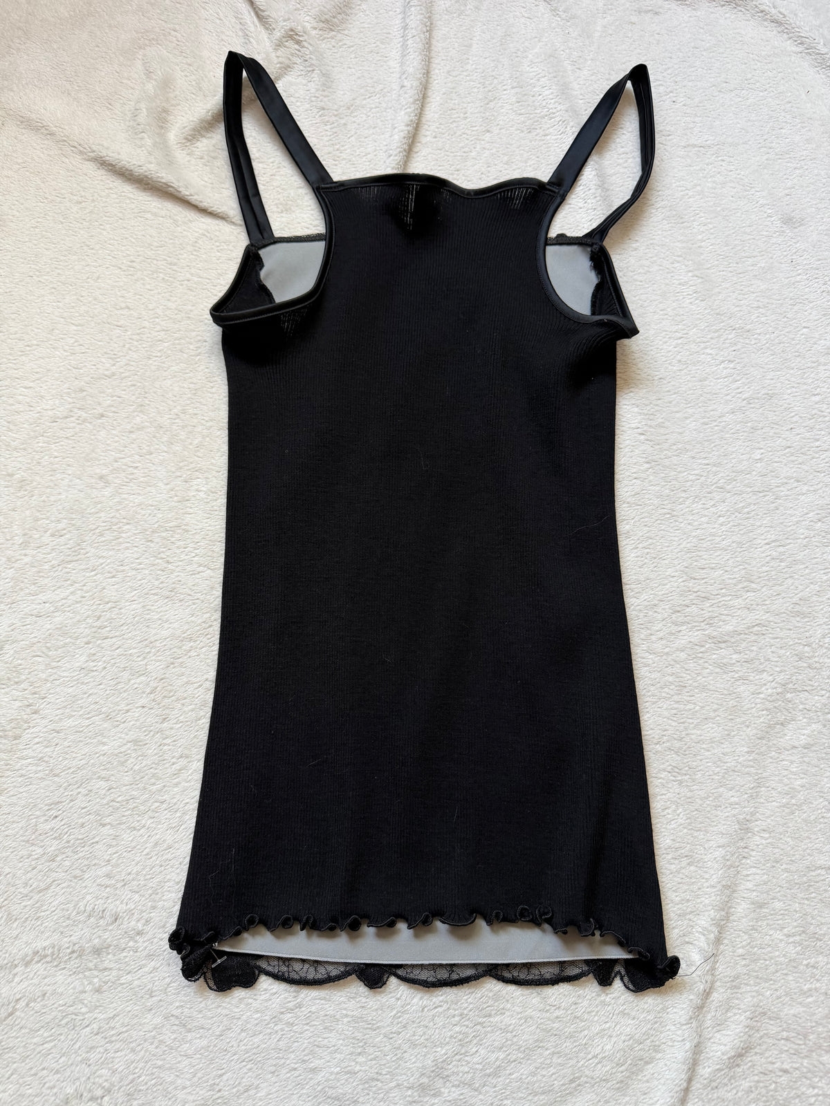 Top corseté laine et soie à dentelle florale style whimsigoth romantic goth – taille M/L