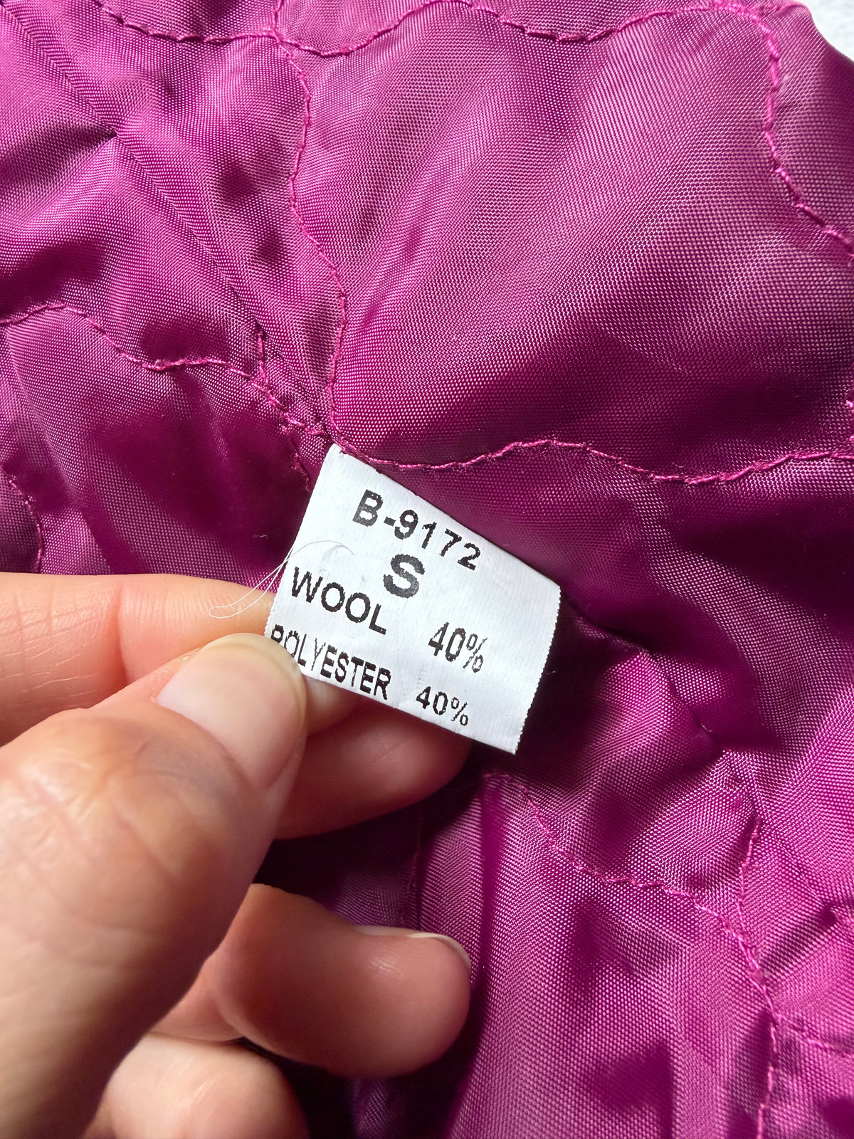 Veste patchwork violette à boutons bijoux - whimsigoth avant-garde - taille S/M