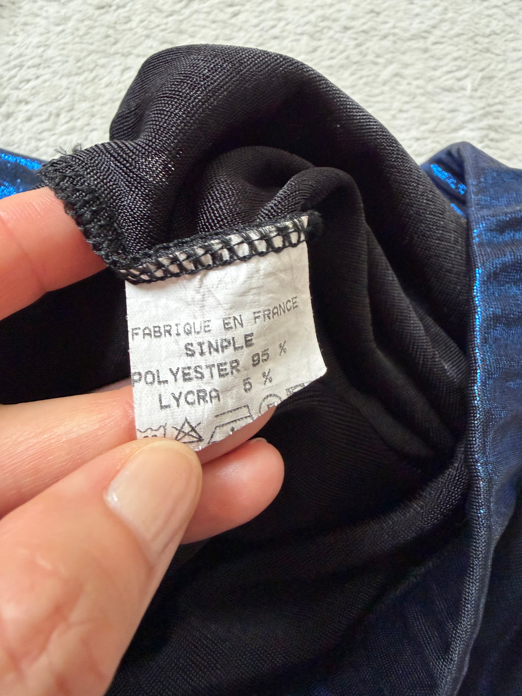Jupe longue bleu nuit à fente made in France – taille S/M