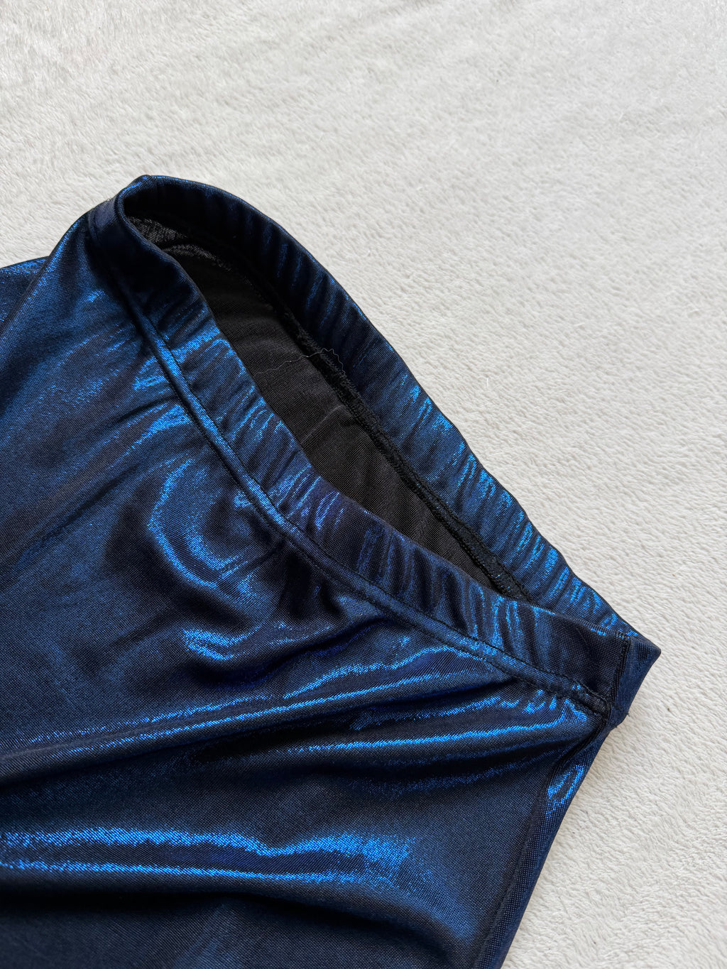 Jupe longue bleu nuit à fente made in France – taille S/M
