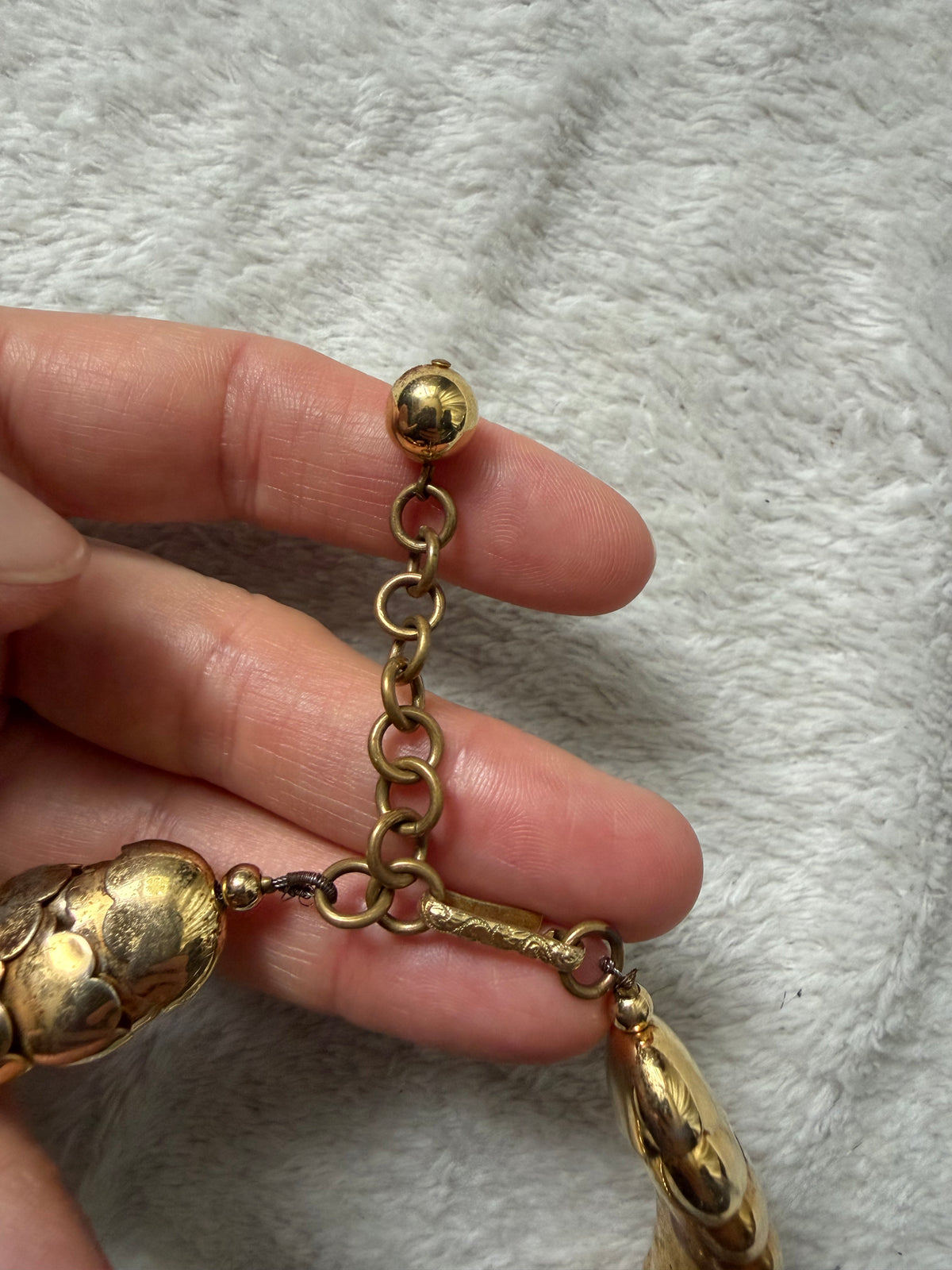 Collier ras de cou doré maille serpent épaisse