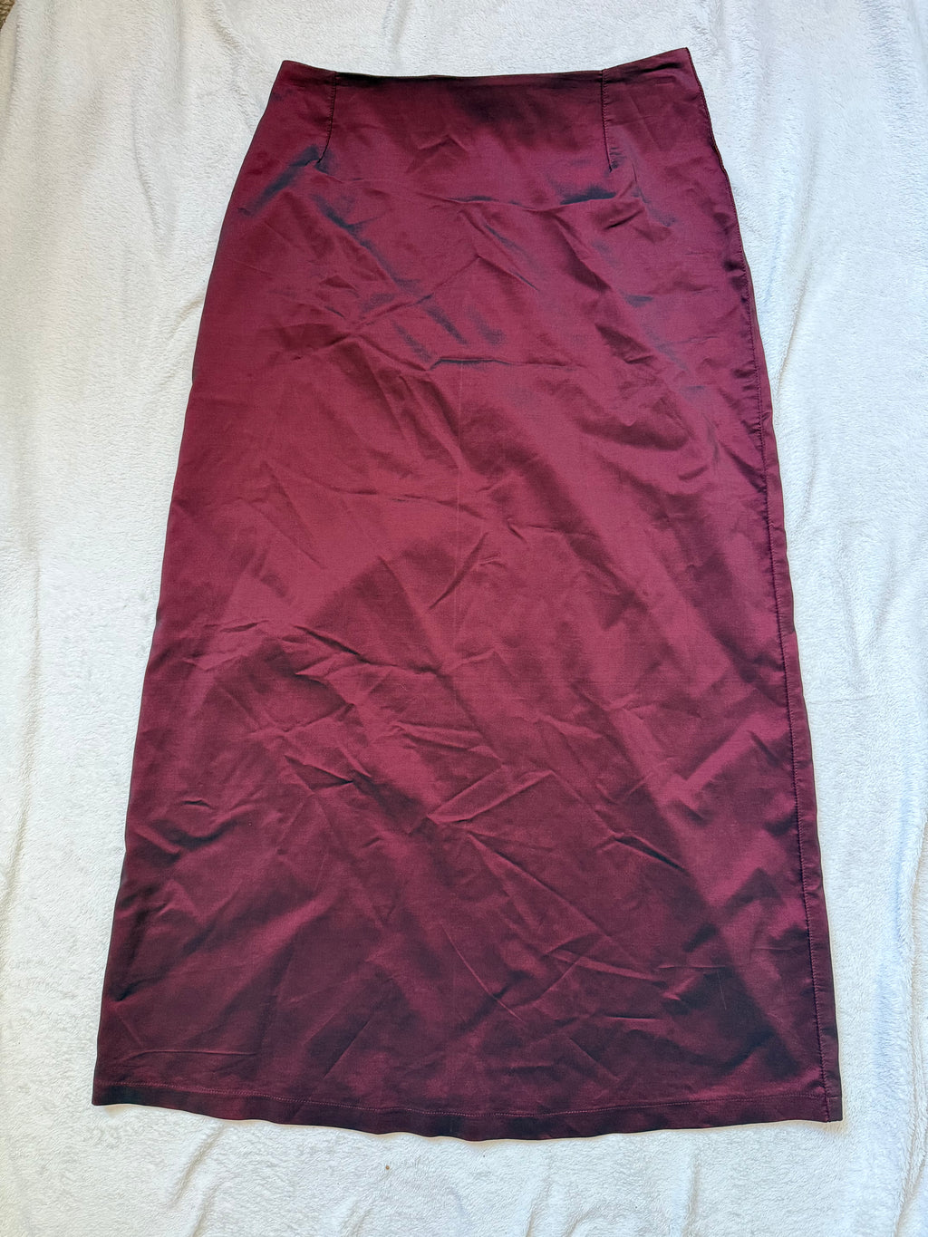 Jupe longue bordeaux reflets noirs changeants style whimsigoth vampire – taille S/M