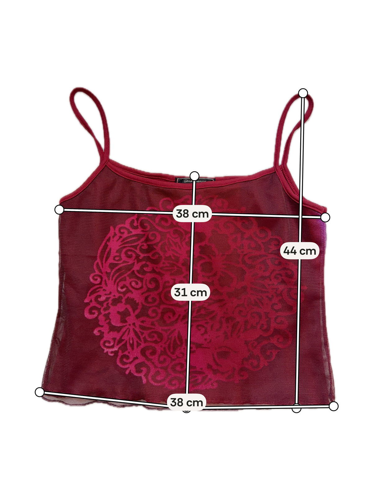 Set jupe longue + top bordeaux mesh baroque style whimsigoth – taille S