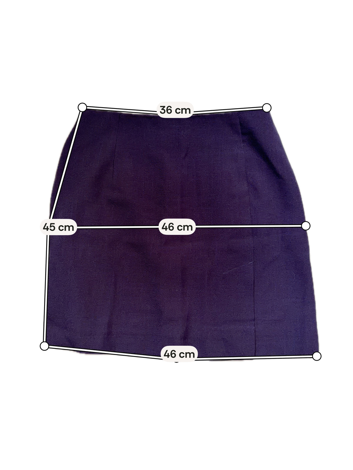 Ensemble blazer cintré et minijupe violet foncé - taille S/M