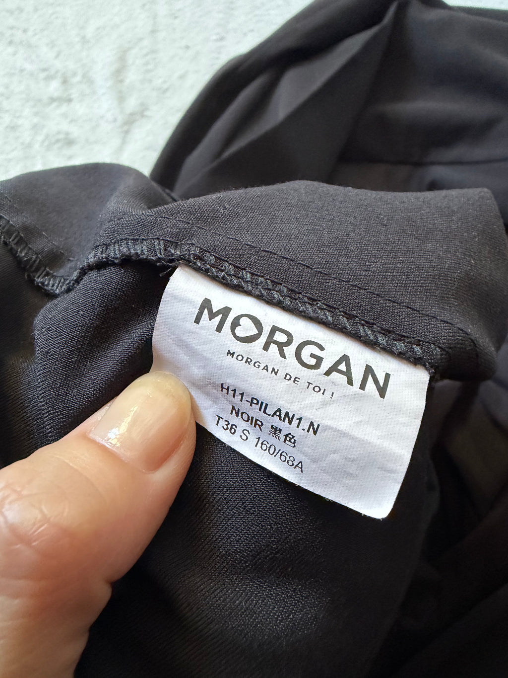 Pantalon noir taille haute à boutons métalliques style corporate goth military - taille S